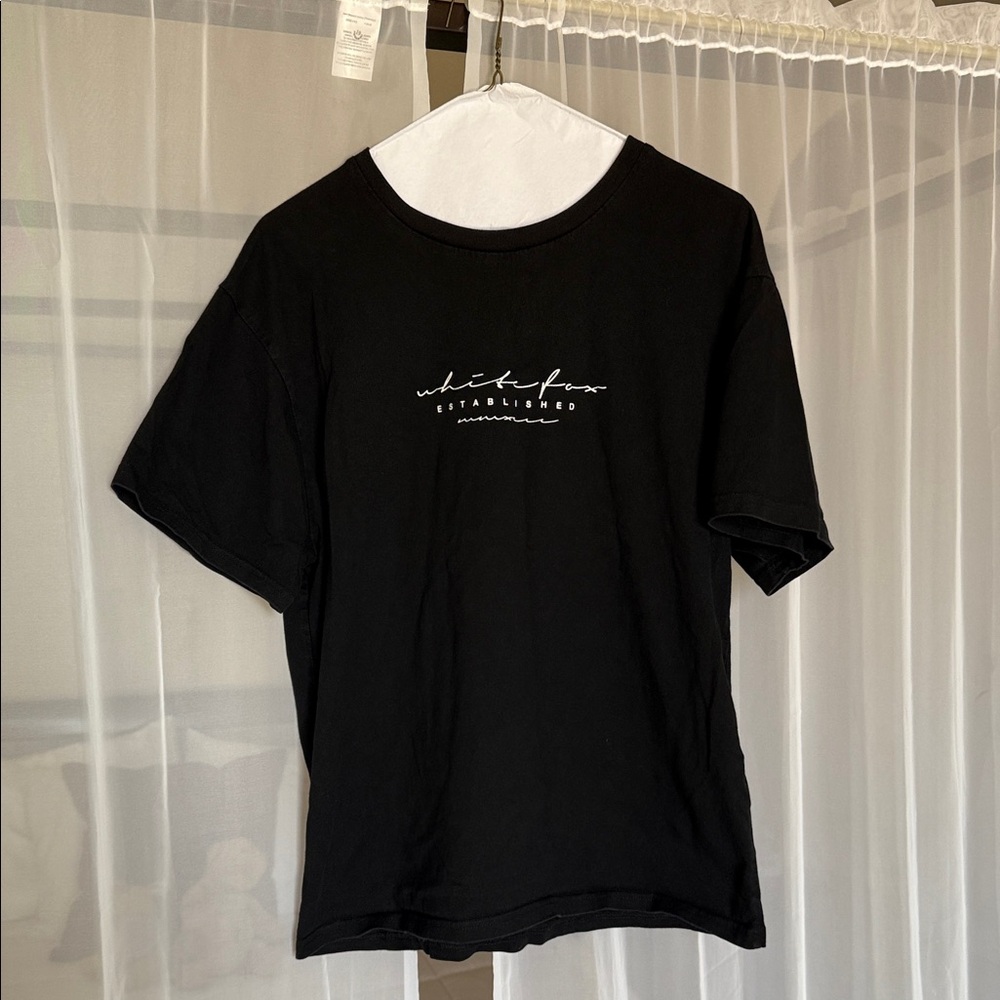 White Fox Boutique Black Short Sleeve Tee